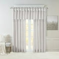 thumbnail image 1 of MAYEERTY 50x95" Twist Tab Lined Window Curtain Panel Living Room Silver, 1 of 15