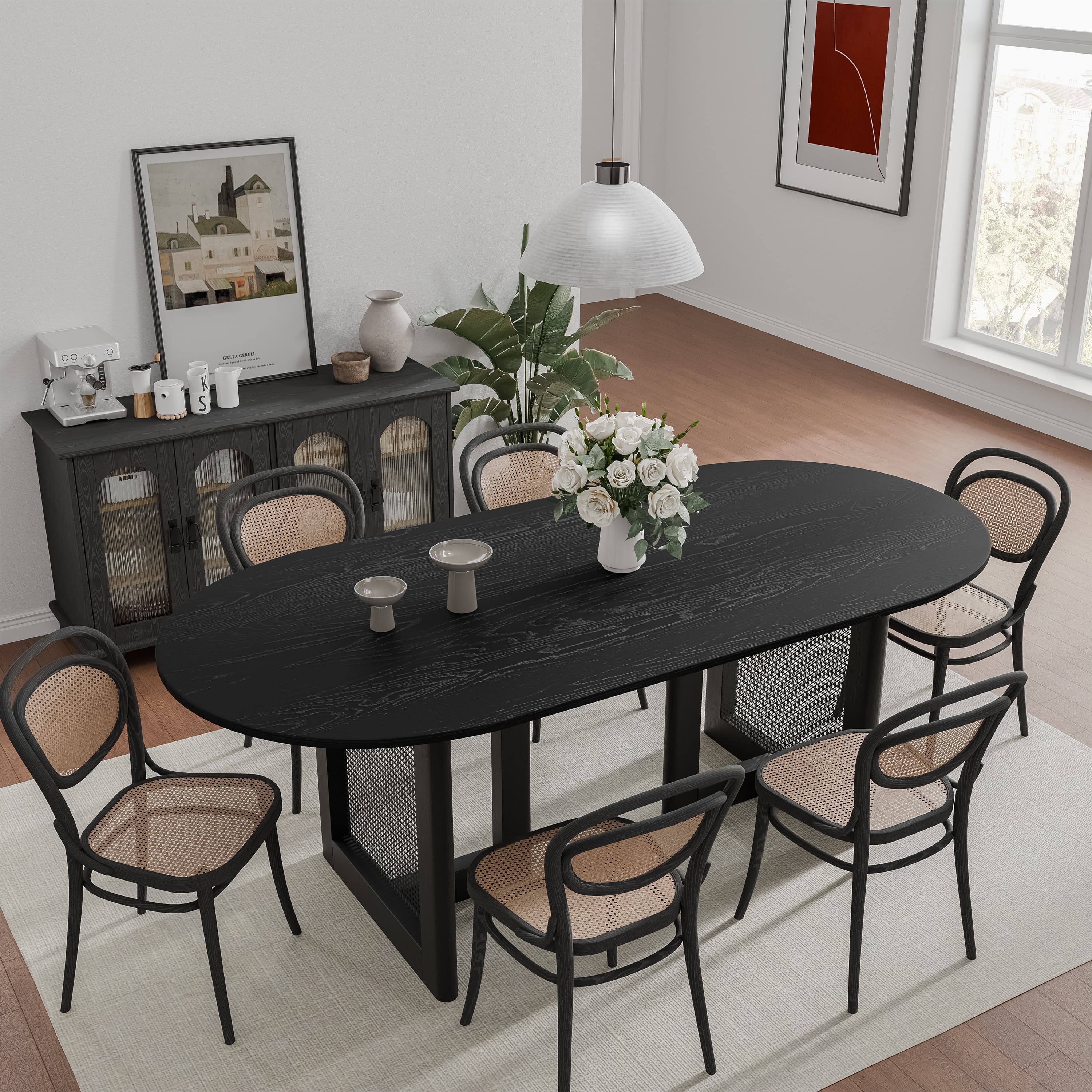 Black Oval Dining Room Table: Stylish Elegance for Modern Homes