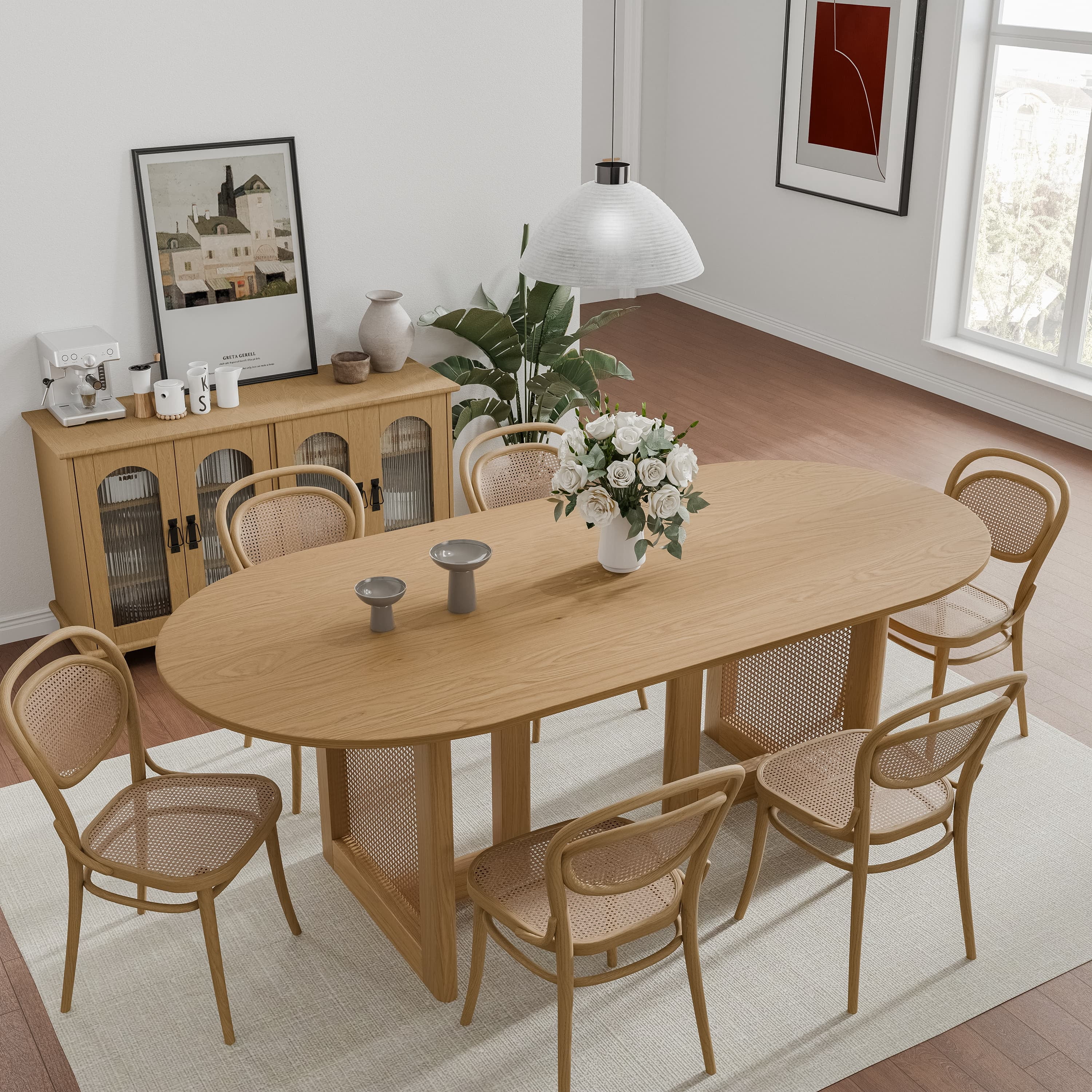 Modern Oval Dining Table: Stylish Elegance for Every Home