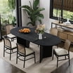 Better Homes & Gardens Juliet Expandable Dining Table, Black Wood Finish - Walmart.com