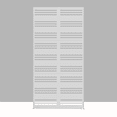 thumbnail image 1 of MAYEERTY 72"x35"x16" Outdoor Privacy Screen with Stand Metal Balcony Decorative Screen,White, 1 of 10