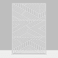 thumbnail image 1 of MAYEERTY 72"x47"x16" Outdoor Privacy Screen with Stand Metal Balcony Decorative Screen,White, 1 of 10