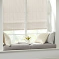 thumbnail image 1 of Dovelina Basketweave Room Darkening Cordless Roman Shade, Beige, 64" L x 39" W, 1 of 11
