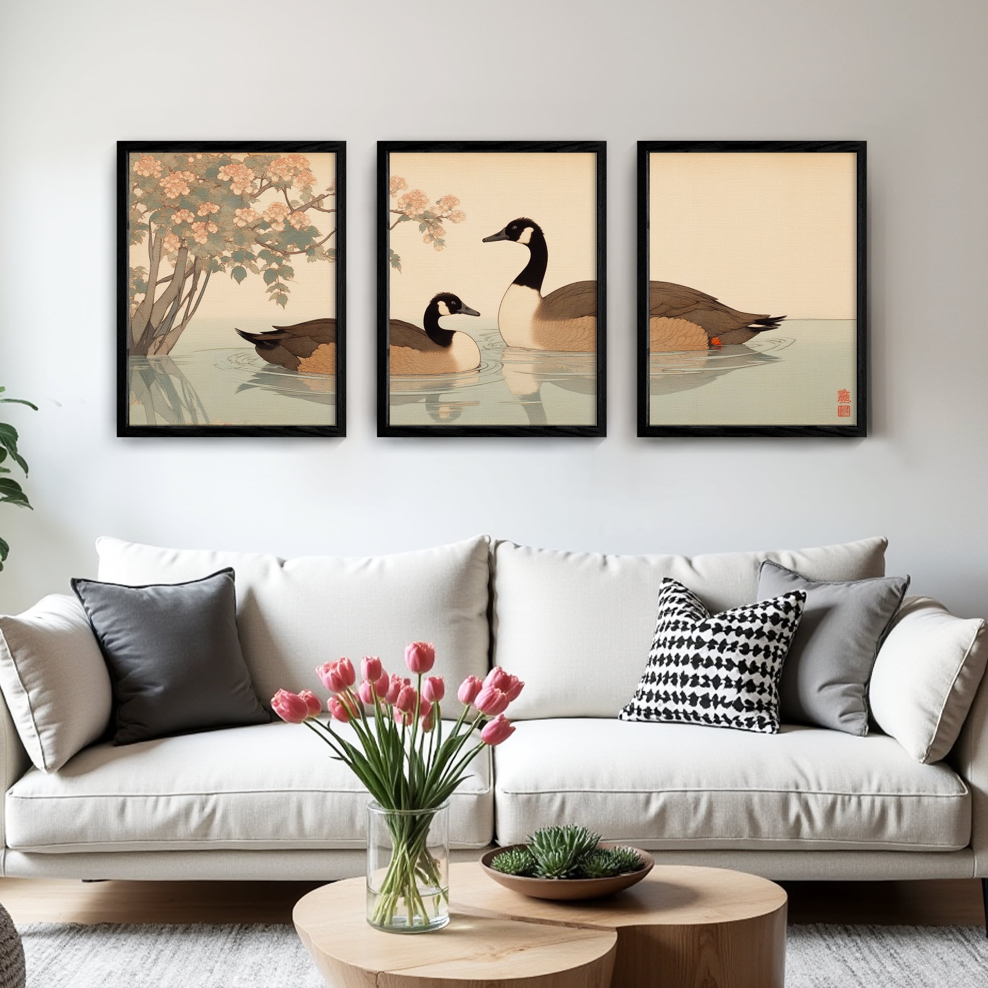 MAYEERTY Modern Abstract Wall Art Painting, Living Room Decor, Black MDF Frame, 7.87"x9.84"