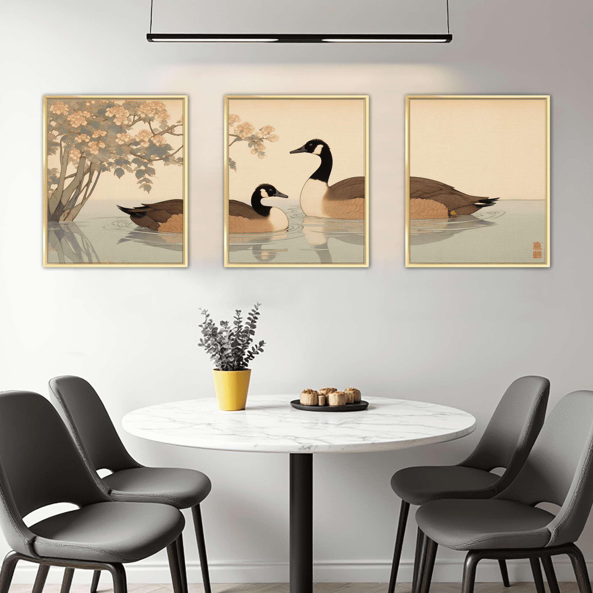 MAYEERTY Modern Abstract Wall Art Painting, Living Room Decor, Glod Aluminum Alloy Frame, 7.87"x9.84"