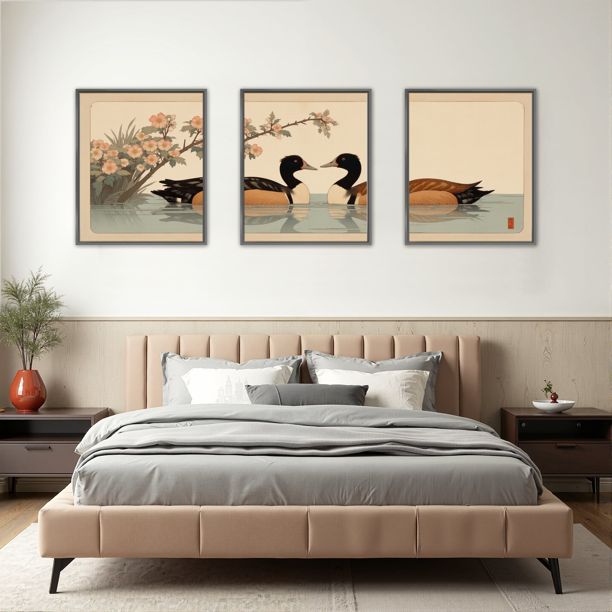 MAYEERTY Modern Abstract Wall Art Painting, Living Room Decor, Black Aluminum Alloy Frame, 23.6"x15.8"