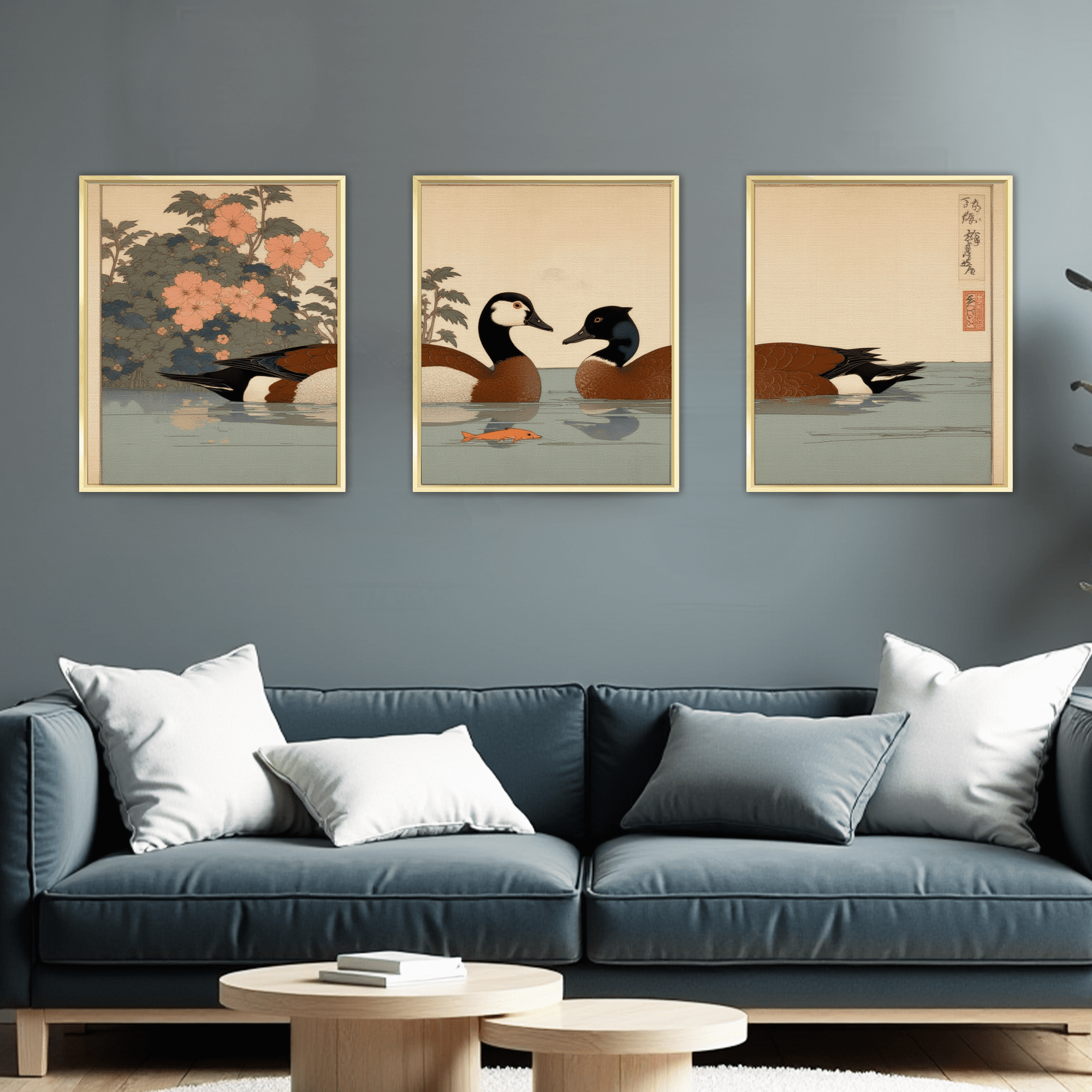 MAYEERTY Modern Abstract Wall Art Painting, Living Room Decor, Glod Aluminum Alloy Frame, 7.87"x9.84"