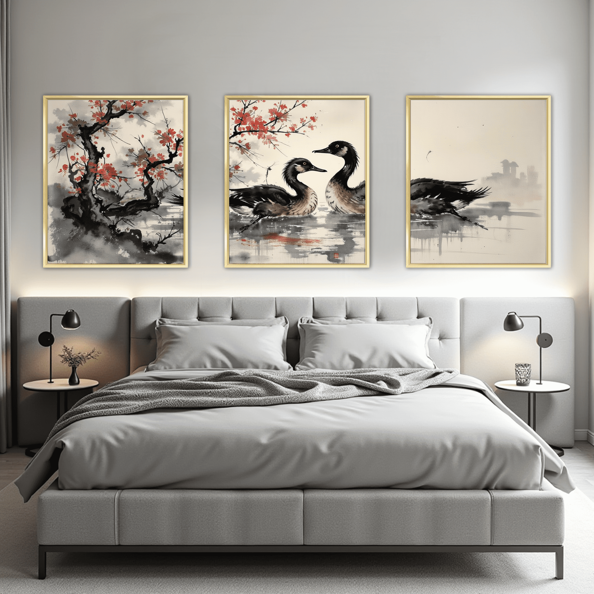 MAYEERTY Modern Abstract Wall Art Painting, Living Room Decor, Glod Aluminum Alloy Frame, 7.87"x9.84"