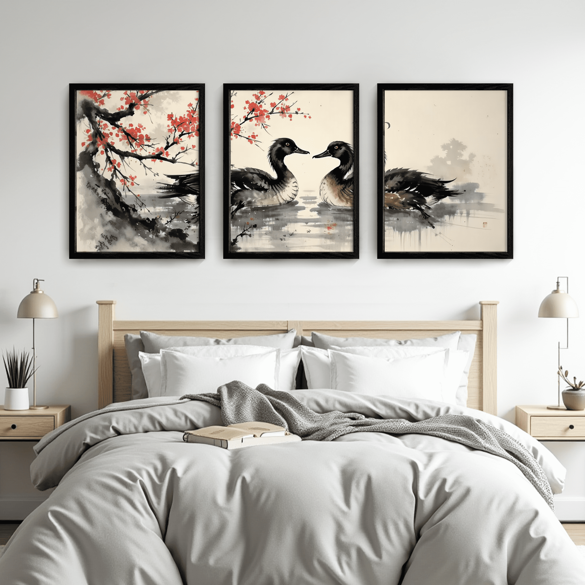 MAYEERTY Modern Abstract Wall Art Painting, Living Room Decor, Black MDF Frame, 23.6"x15.8"