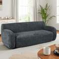 thumbnail image 1 of MAYEERTY 81.5" Minimalist Curved Design Compression 3-Seater Casual Sofa for Living Rooms, Gray, 1 of 21