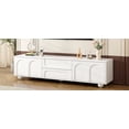 thumbnail image 1 of MAYEERTY Cream Style TV Stand - Arched Doors & 2 Drawers, Fits TVs up to 75", 1 of 20