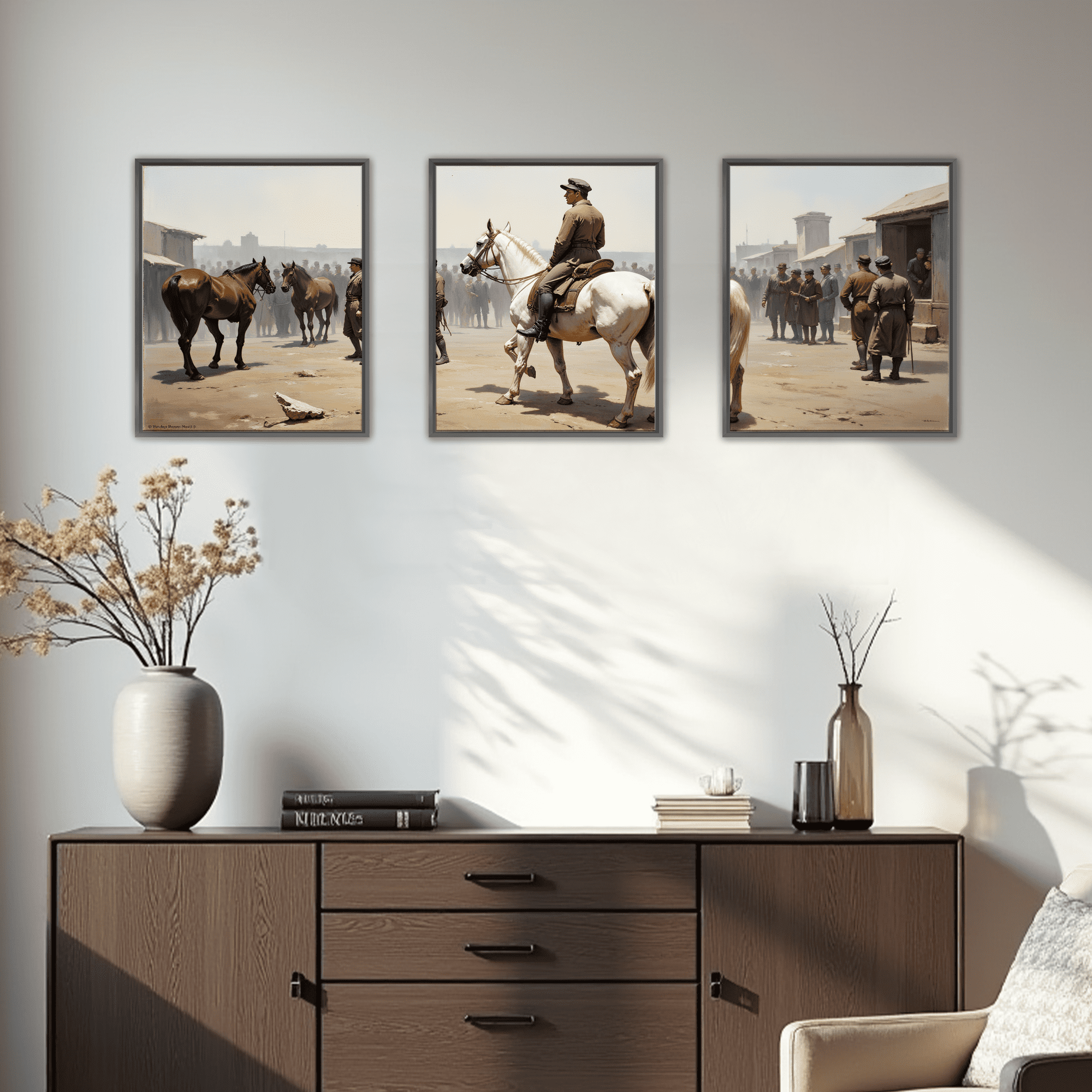 MAYEERTY Modern Abstract Wall Art Painting, Living Room Decor, Black Aluminum Alloy Frame, 15.7"x11.8"