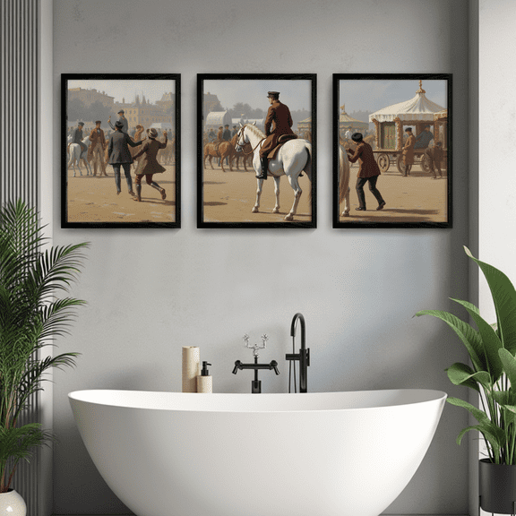 MAYEERTY Modern Abstract Wall Art Painting, Living Room Decor, Black MDF Frame, 7.87"x9.84"