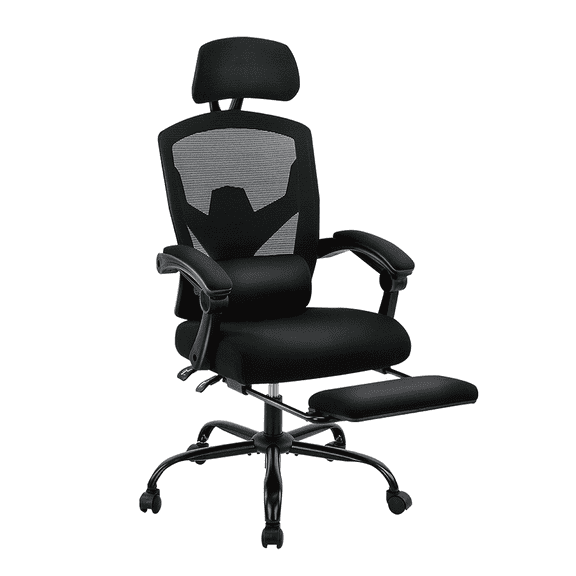 MAYEERTY Ergonomic Office Chair, High Back Adjustable Computer Desk Chair with Lumbar Support, 275lb, Black