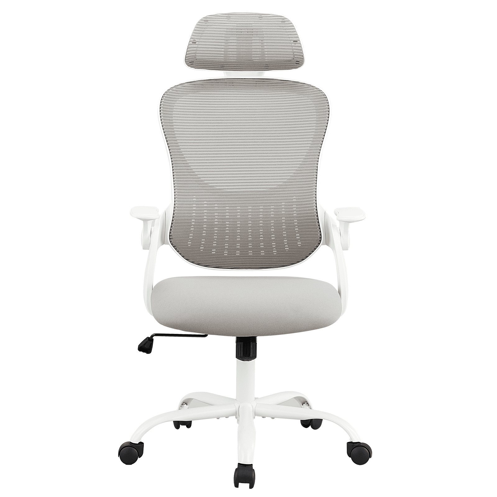MAYEERTY Ergonomic Office Chair with Headrest, Adjustable Task Chair with Flip-Up Armrests