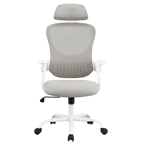 Dovelina Ergonomic Office Chair with Headrest, Adjustable Task Chair with Flip-Up Armrests