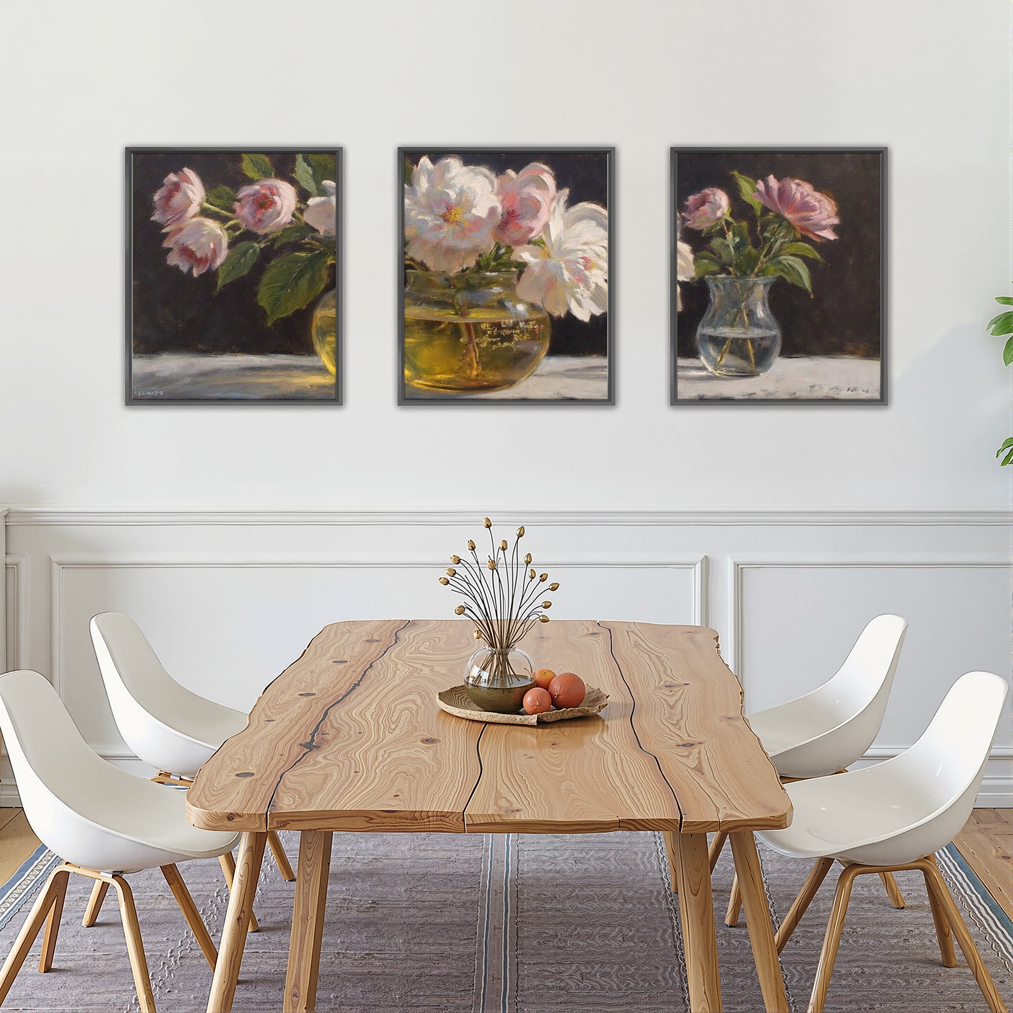 MAYEERTY Modern Abstract Wall Art Painting, Living Room Decor, Black Aluminum Alloy Frame, 7.87"x9.84"