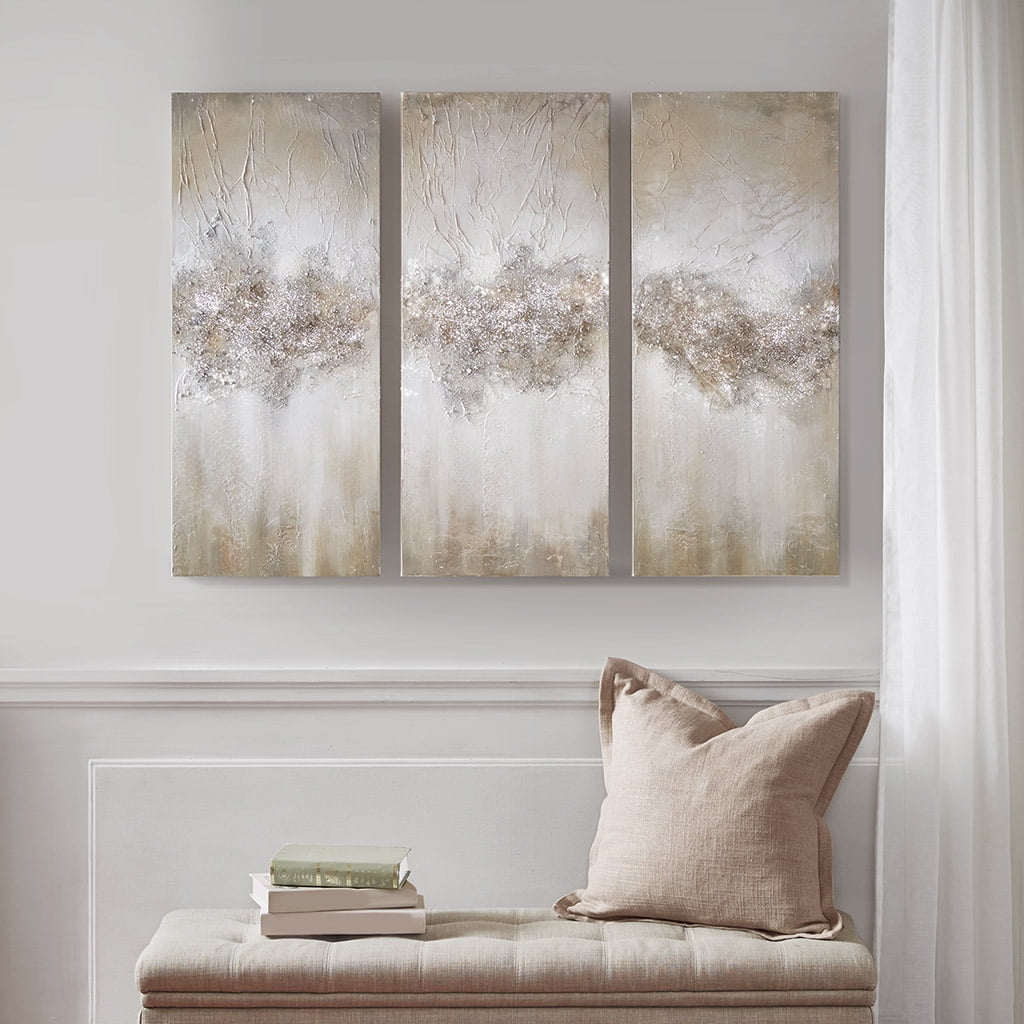 MAYEERTY Heavily Embellished 3-Piece Canvas Wall Art Set