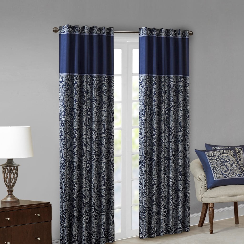 MAYEERTY Jacquard Curtain Panel Pair(2 Pcs Window Panels)