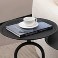 thumbnail image 1 of MAYEERTY Lantern-shaped Metal End Table, Small Round Side Table, Modern Coffee Drink Cocktail Table, Small Accent Pedestal Table 24'' Height, 1 of 10