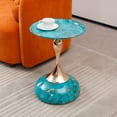 thumbnail image 1 of MAYEERTY Mermaid Tail End Coffee Table Round Side Table, Modern Metal Pedestal Table, Minimalist Accent Table for Small Spaces, Drink Martini Table Decoration, 1 of 10