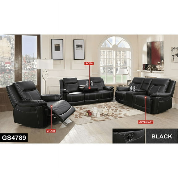 MAYEERTY 71" Contemporary Semi PU Synthetic Leather Loveseat Stylish Sofa with Faux Leather Upholstery for Living Room，Black