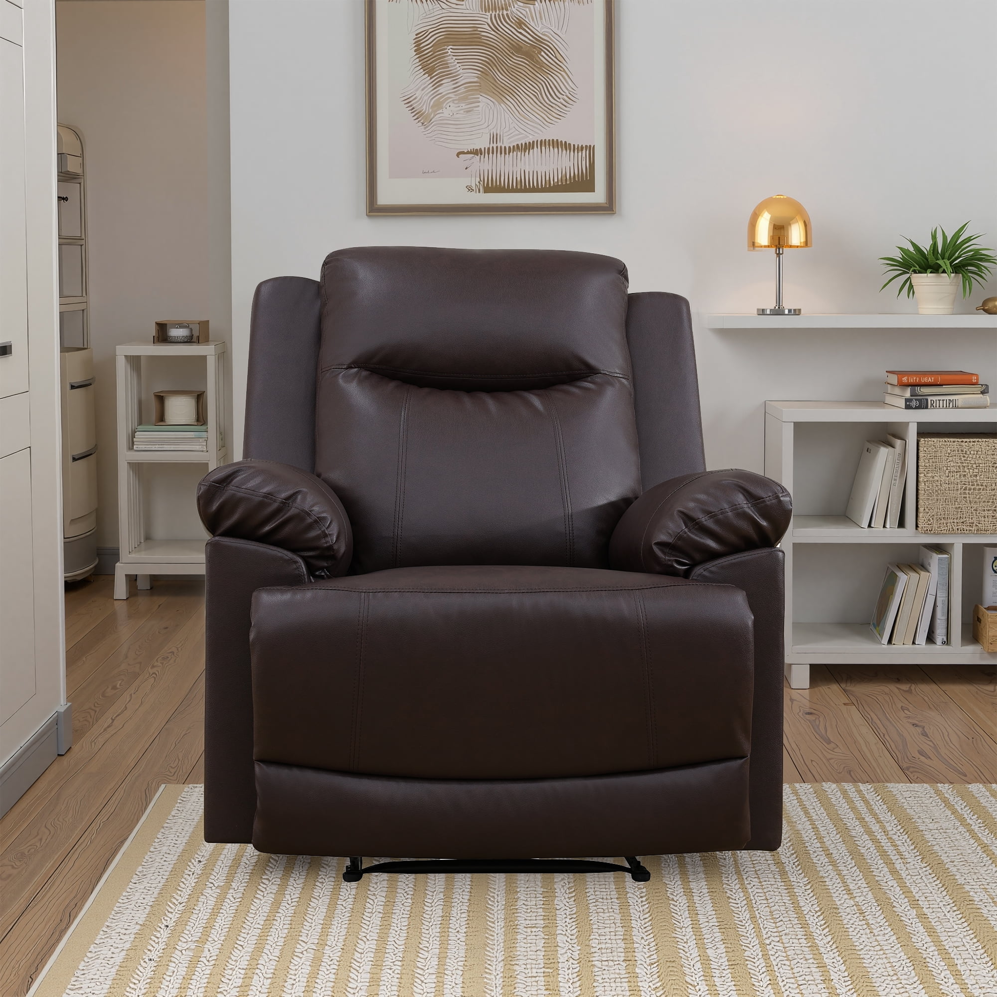 MAYEERTY Modern Adult Reclining Sofa - Simple Stylish Business Function for Living Room