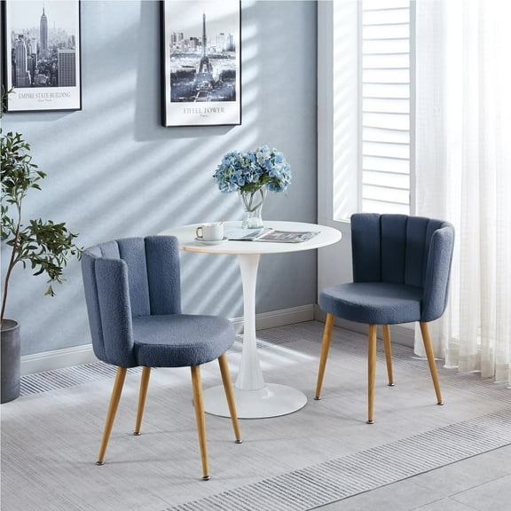 MAYEERTY Modern Blue Dining Chair Dining Living Room Set of 2