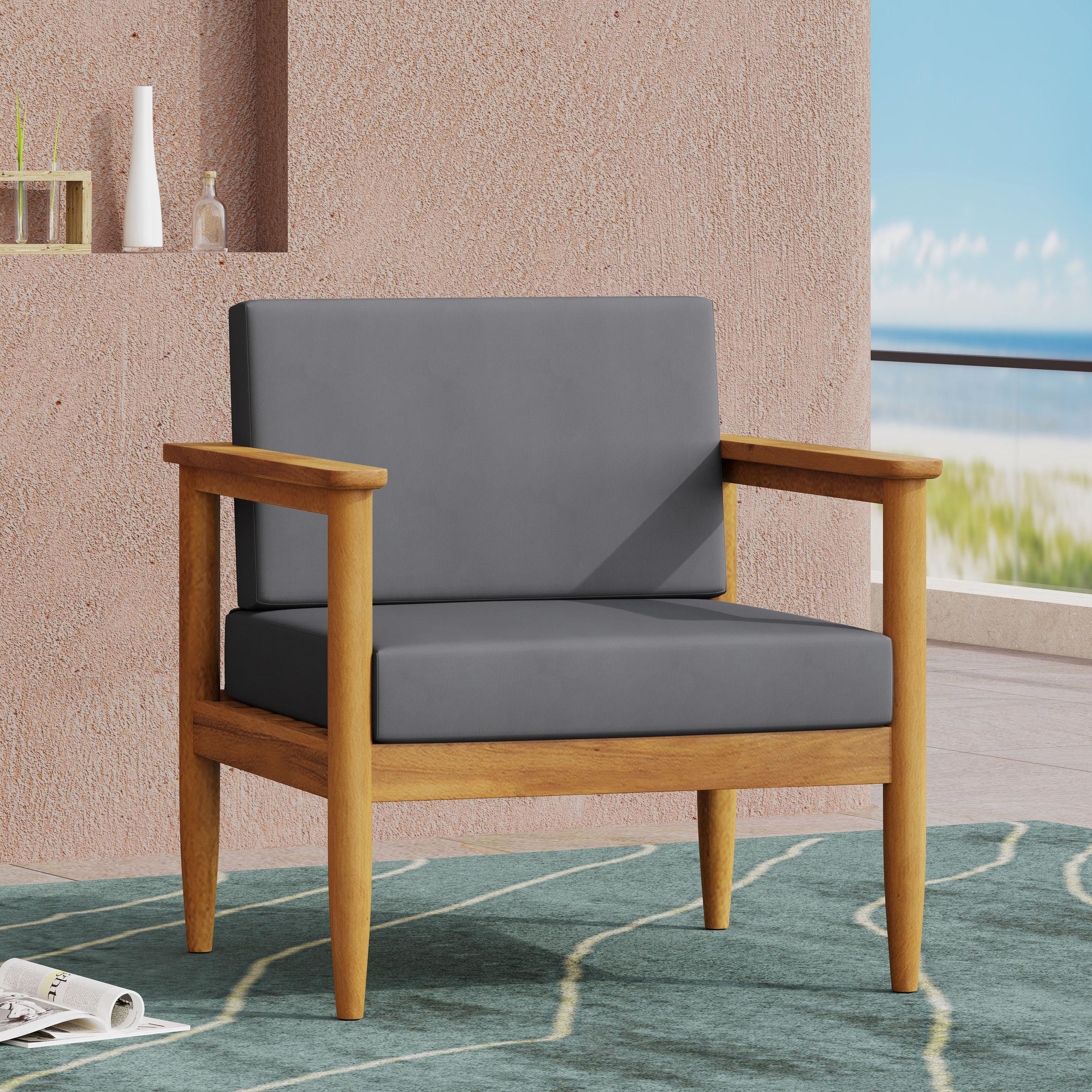 MAYEERTY Modern Accent Chair - Cozy Stylish for Living Room