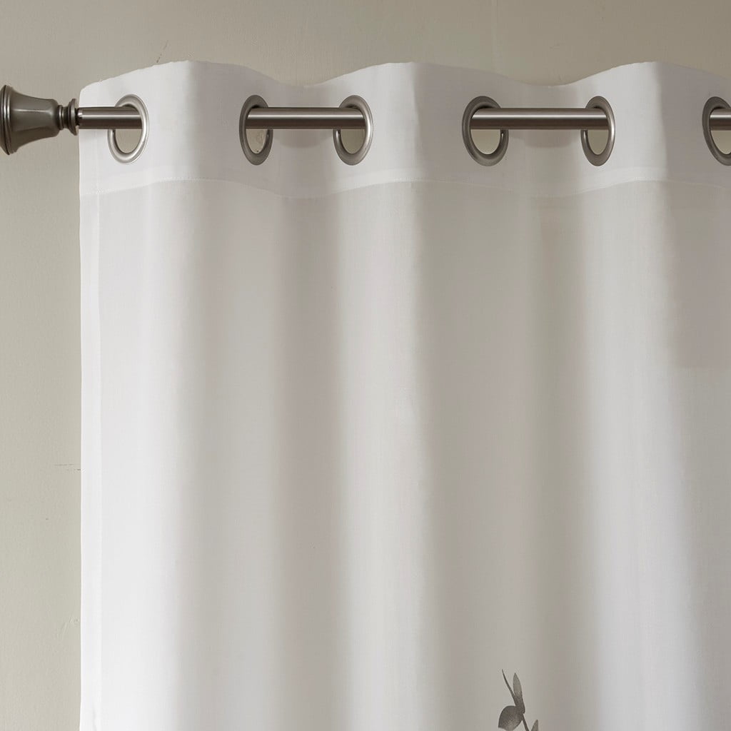 MAYEERTY Burnout Printed Curtain Panel Pair - 2 Pcs, Modern Fashionable Practical