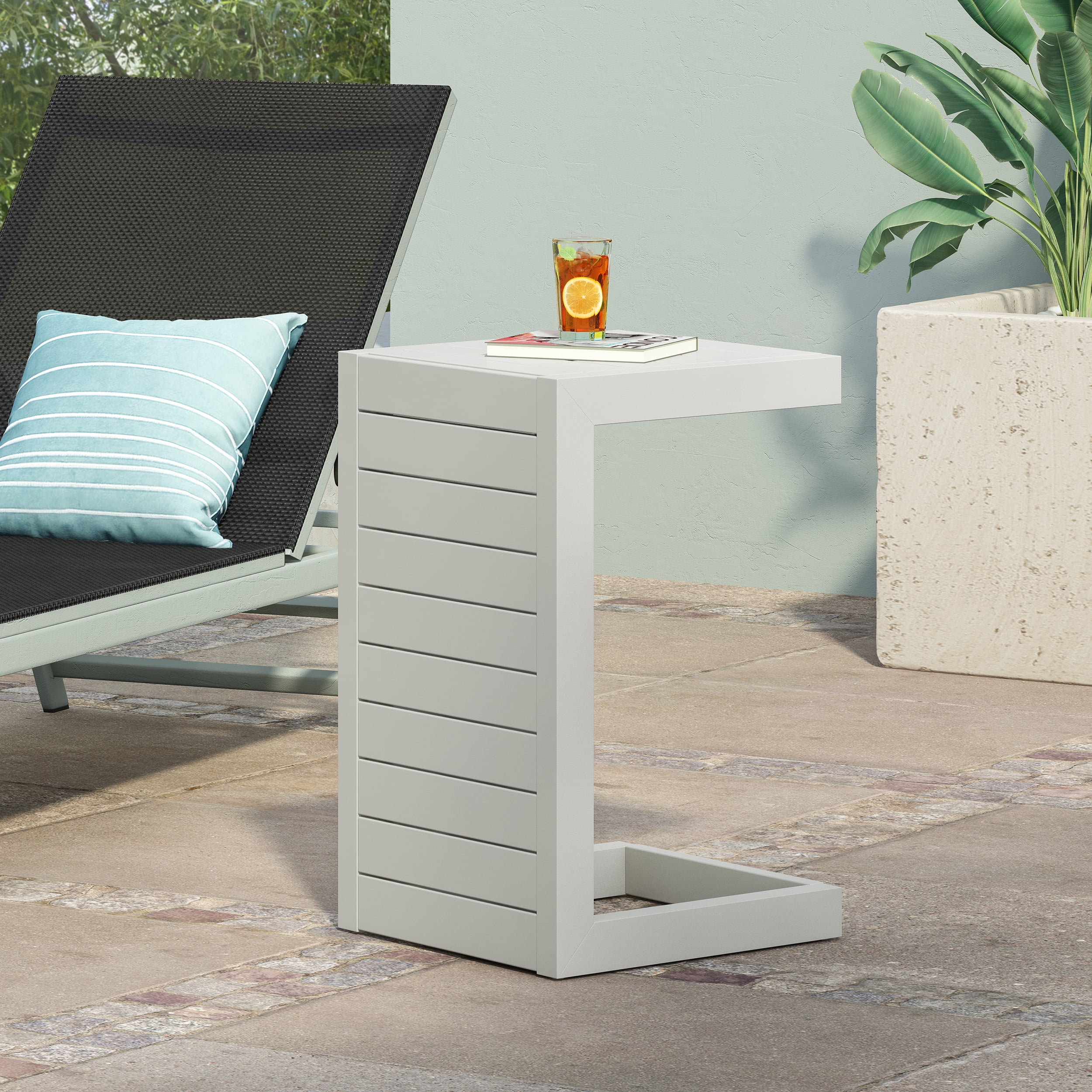 MAYEERTY Modern Open Storage Shelf Sofa Tea Table - Matte Center/End Table for Living Room