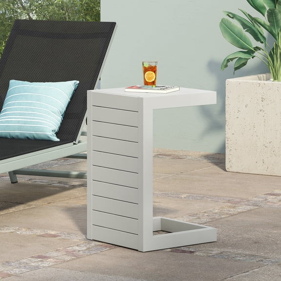 MAYEERTY Modern Open Storage Shelf Sofa Tea Table - Matte Center/End Table for Living Room