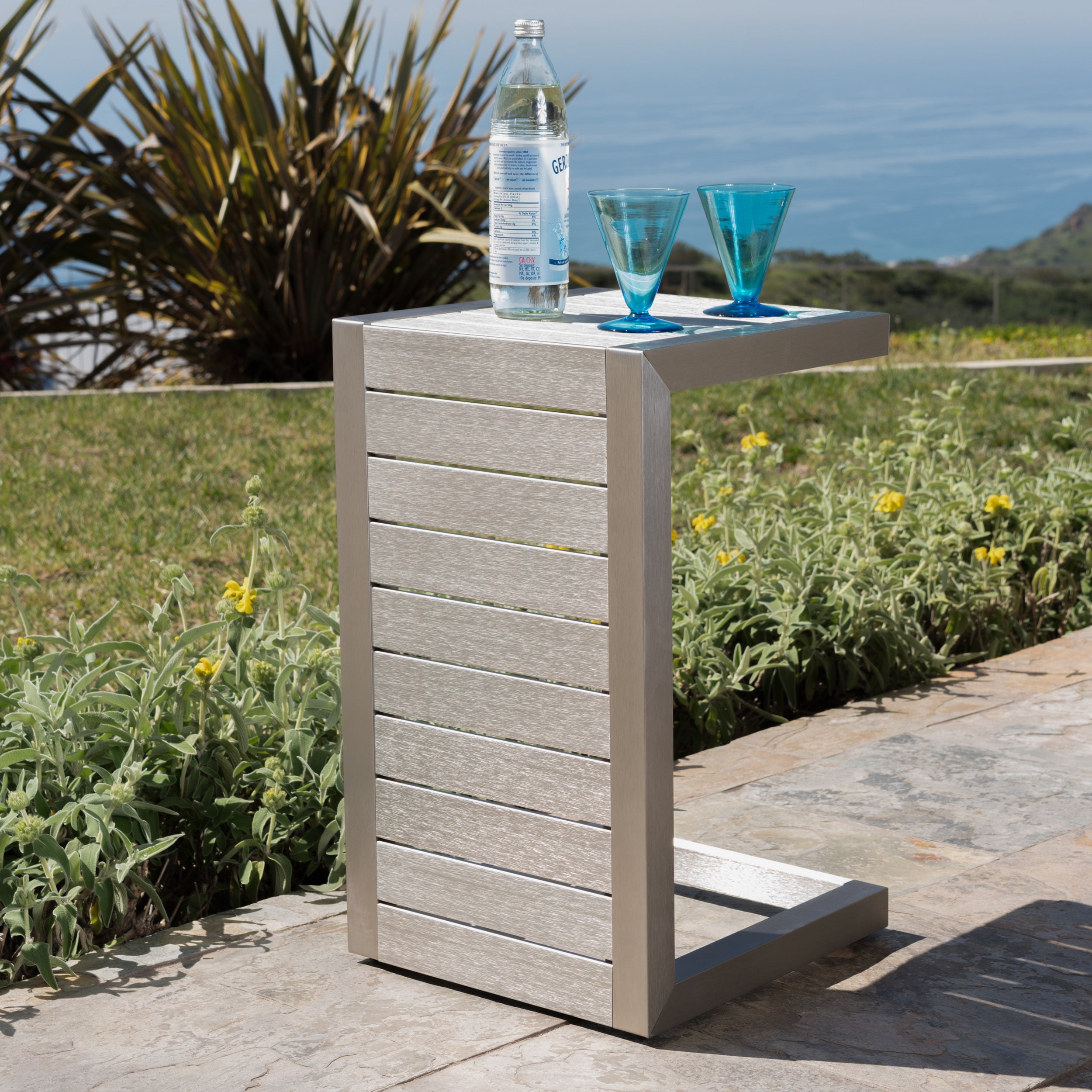 MAYEERTY Modern Open Storage Shelf Matte Center Sofa Tea Table End Table for Living Room