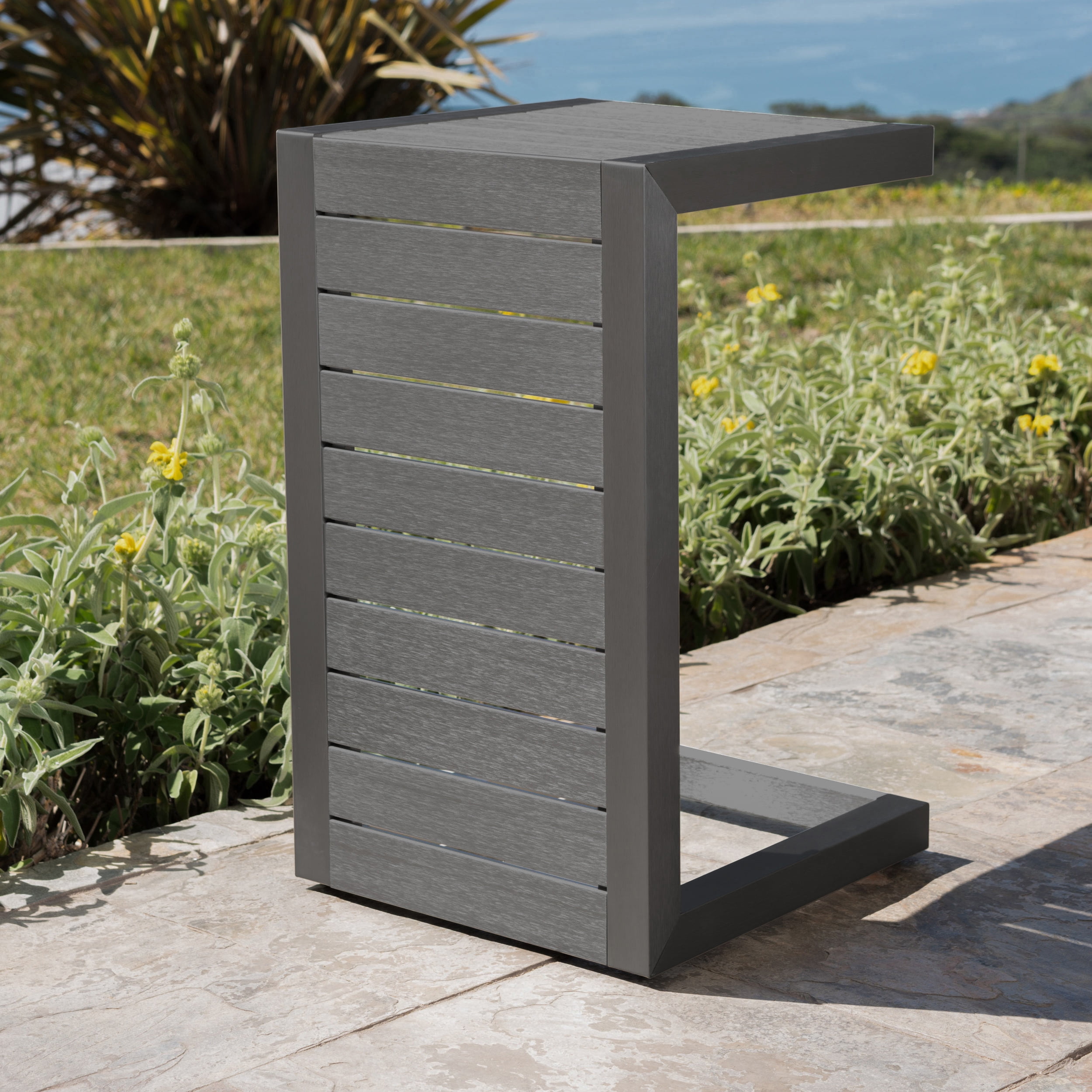 MAYEERTY Modern Open Storage Shelf Sofa Tea Table - Matte Center/End Table for Living Room