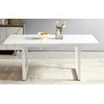 thumbnail image 1 of MAYEERTY Modern Square Extendable Dining Table Metal Leg White, 1 of 13