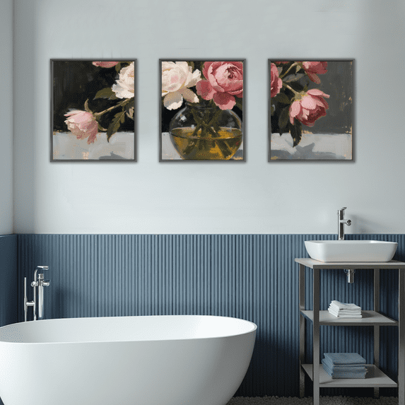 MAYEERTY Modern Abstract Wall Art Painting, Living Room Decor, Black Aluminum Alloy Frame, 23.6"x15.8"