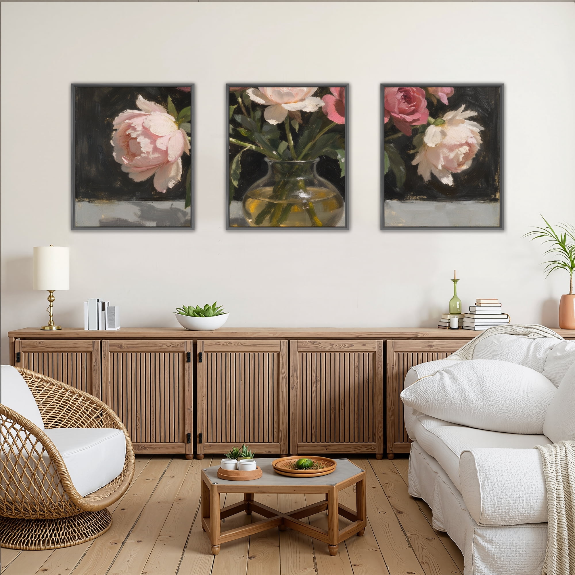 MAYEERTY Modern Abstract Wall Art Painting, Living Room Decor, Black Aluminum Alloy Frame, 23.6"x15.8"