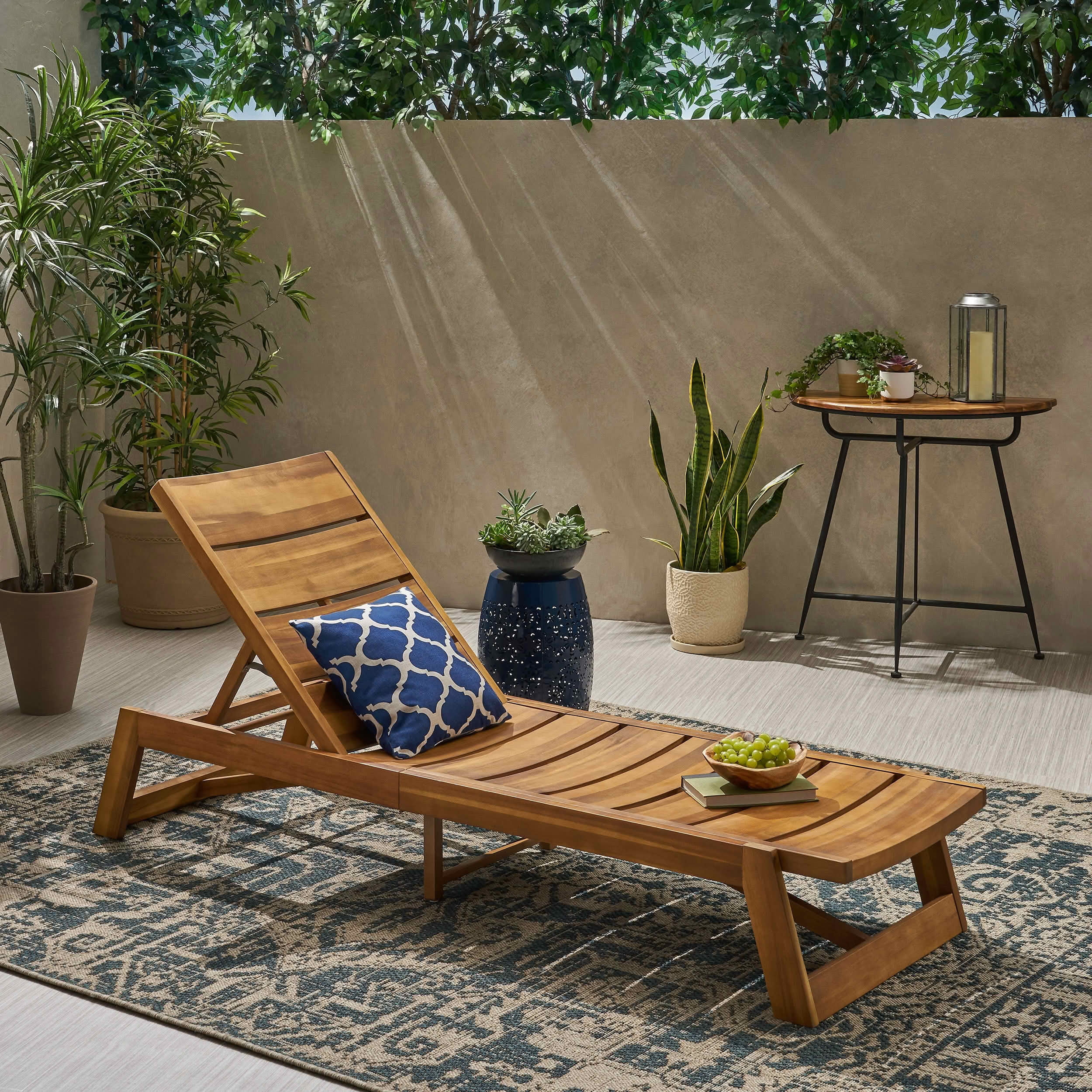 MAYEERTY Patio Lounge Chair - Outdoor Sunbathing Recliner