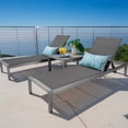 thumbnail image 1 of MAYEERTY Patio Lounge Chair Outdoor KD Chaise Lounge with Sturdy Steel Frame Outdoor Sunbathing Recliner, 1 of 8