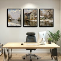 MAYEERTY Modern Abstract Wall Art Painting, Living Room Decor, Black MDF Frame, 7.87"x9.84"