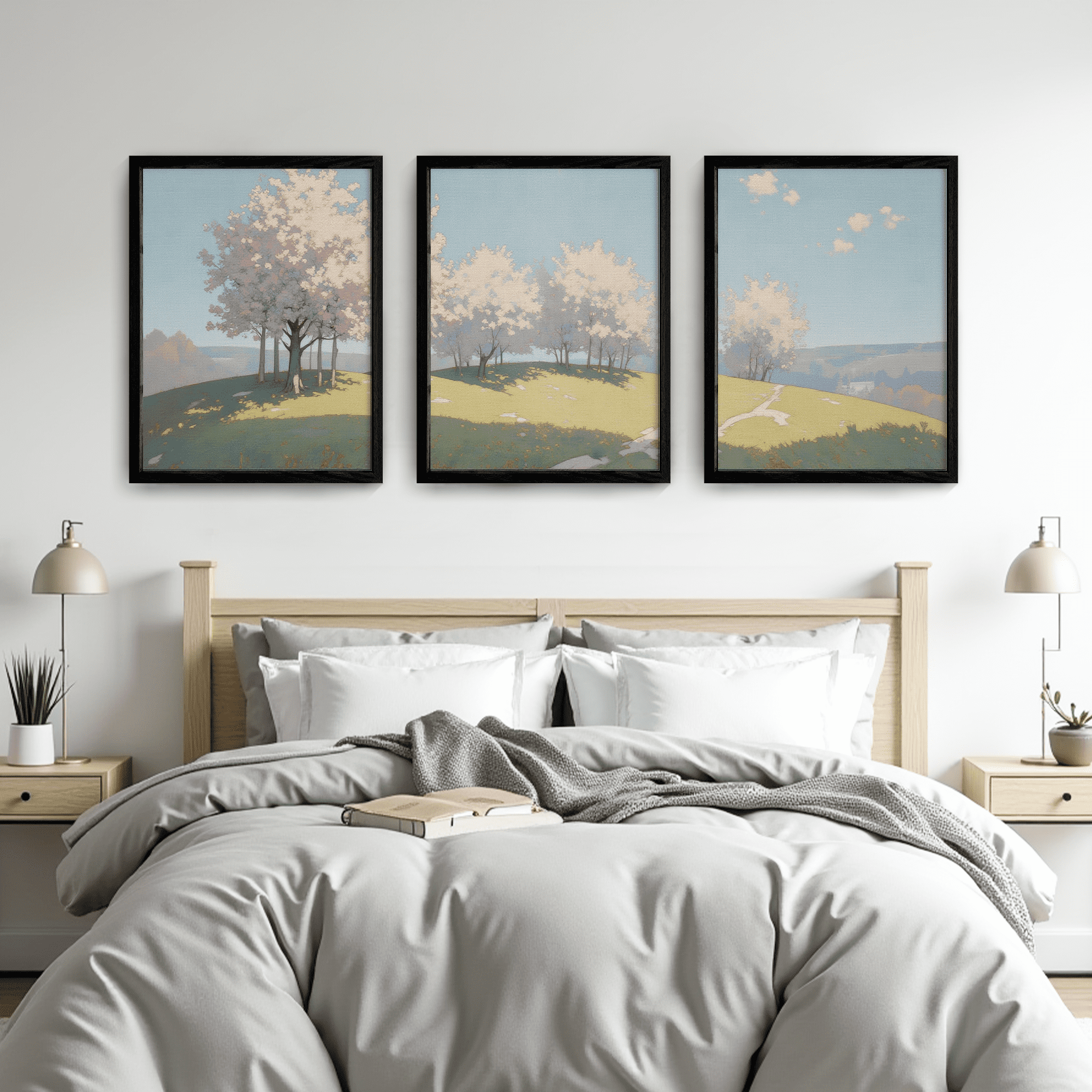 MAYEERTY Modern Abstract Wall Art Painting, Living Room Decor, Black Wood Frame, 23.6"x17.7"