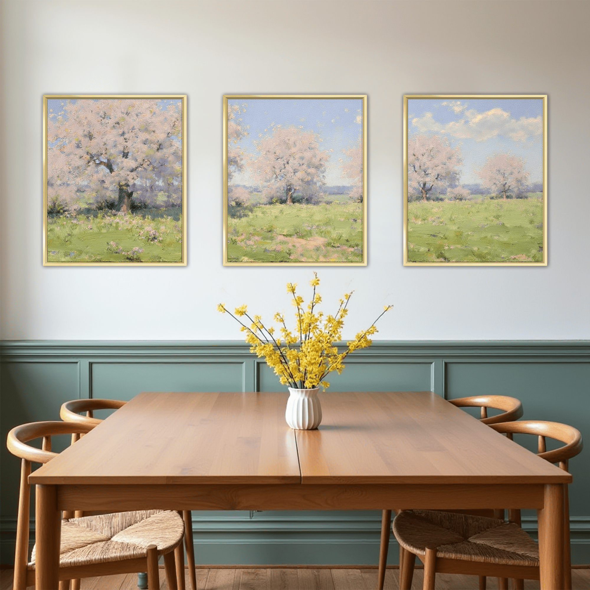 MAYEERTY Modern Abstract Wall Art Painting, Living Room Decor, Glod Aluminum Alloy Frame, 7.87"x9.84"