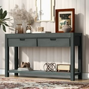 Dovelina U_STYLE Console Table Entryway Table for Hallway Living Room with 2 Drawers and 1 Shelf