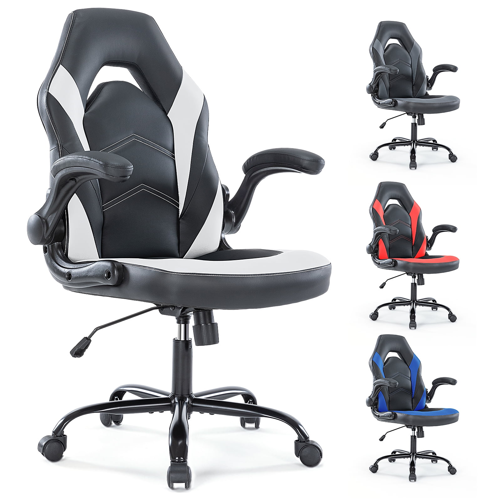 MAYEERTY Video Game Chairs with S-shaped backrest,Gamer Chair for Adults, 300lb Capacity, Racing Style Computer Chair with Ergonomic Lumbar Support, Gaming Chairs for Teens