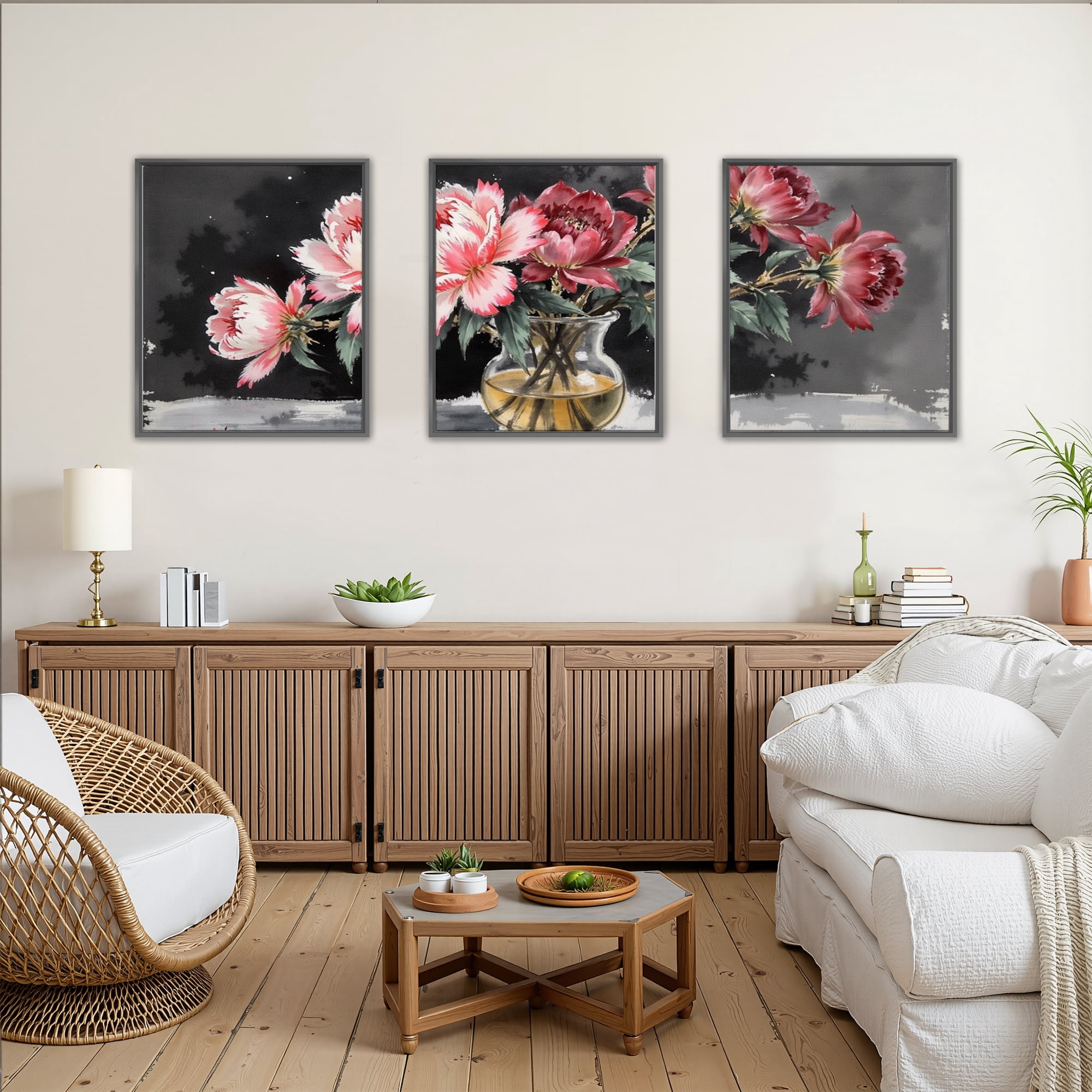 MAYEERTY Modern Abstract Wall Art Painting, Living Room Decor, Black Aluminum Alloy Frame, 7.87"x9.84"