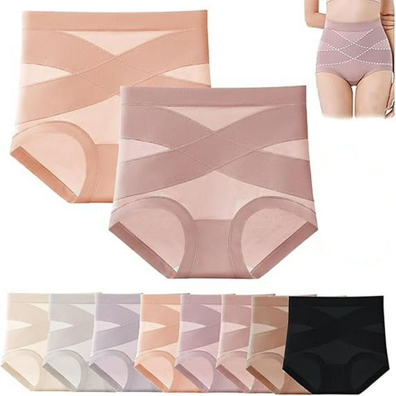 Doveloom Leak Proof Tummy Control Panties, Ultimate Comfort Leakproof and Shaping Seamless Cotton High-Waist Briefs