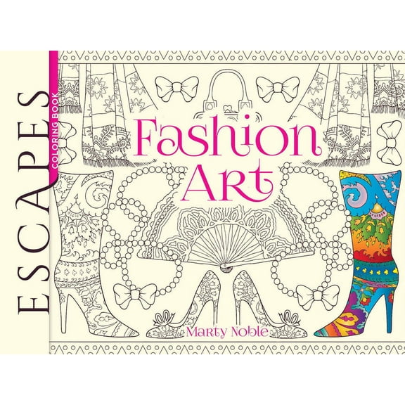 Dover Adult Coloring Books: Escapes Fashion Art Coloring Book (Paperback)