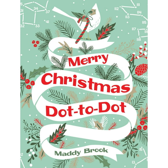 Dover Adult Coloring Books Merry Christmas Dot-To-Dot Coloring Book, (Paperback)