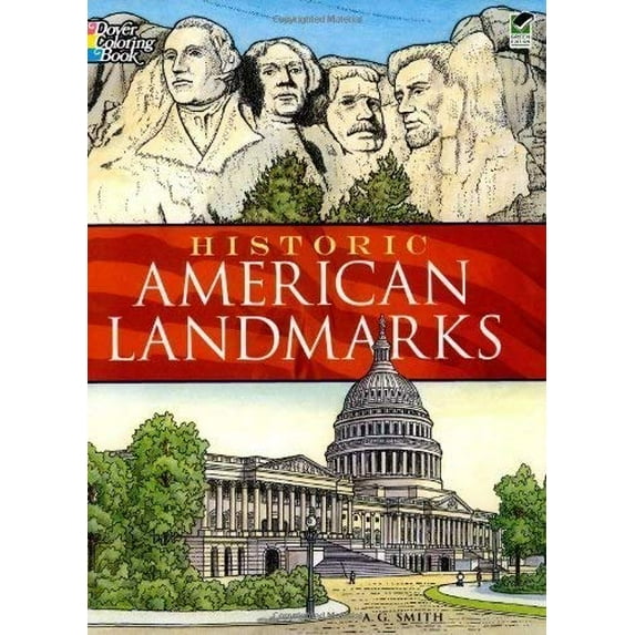 Pre-Owned Historic American Landmarks Coloring Book (Paperback) 0486444899 9780486444895