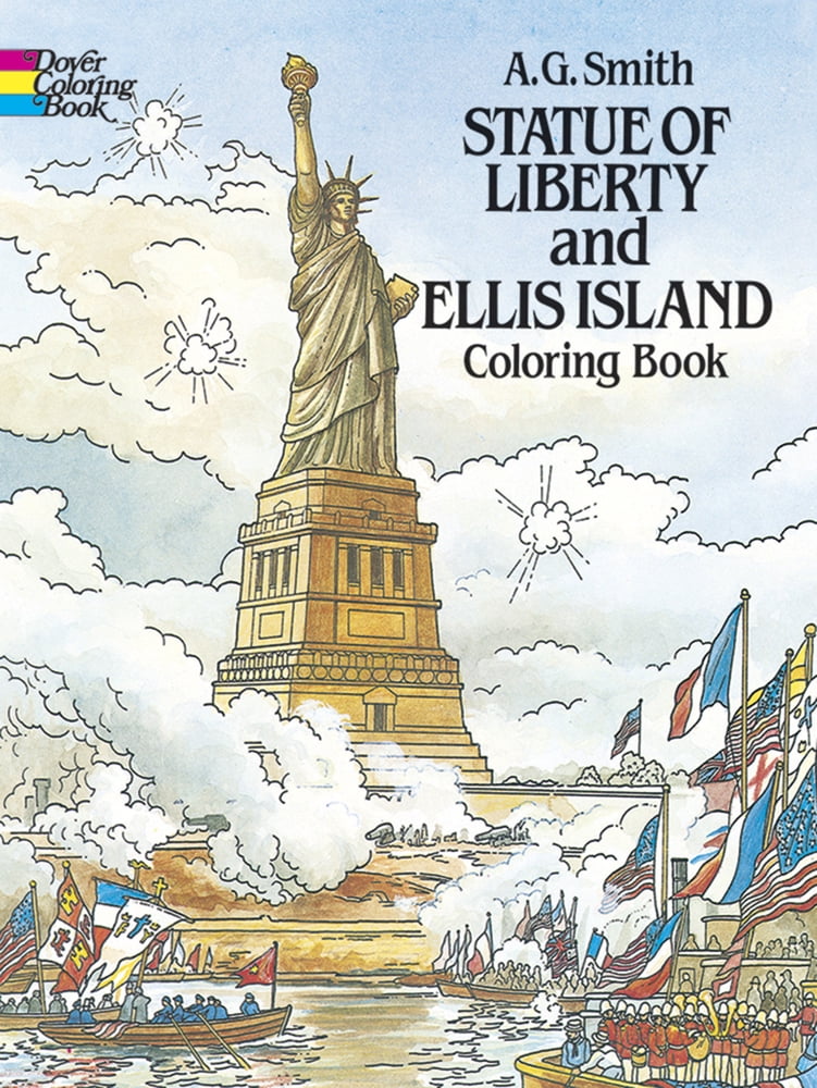 Pre-Owned Dover American History Coloring Books Statue of Liberty and ...